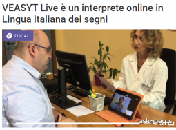 VEASYT Live è un interprete online in Lingua dei segni italiana